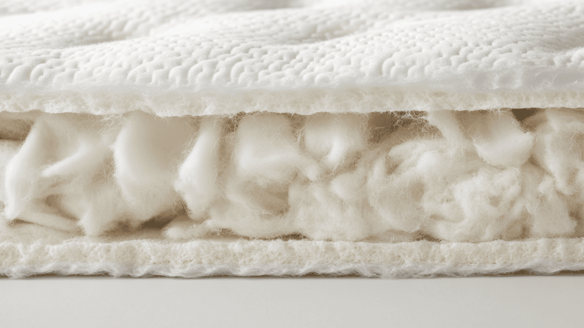 simple mattress placed neatly on a low bed frame in a clean bedroom setting, plain white bedding, soft natural window light, neutral wall, minimal room design, calm and realistic home interior