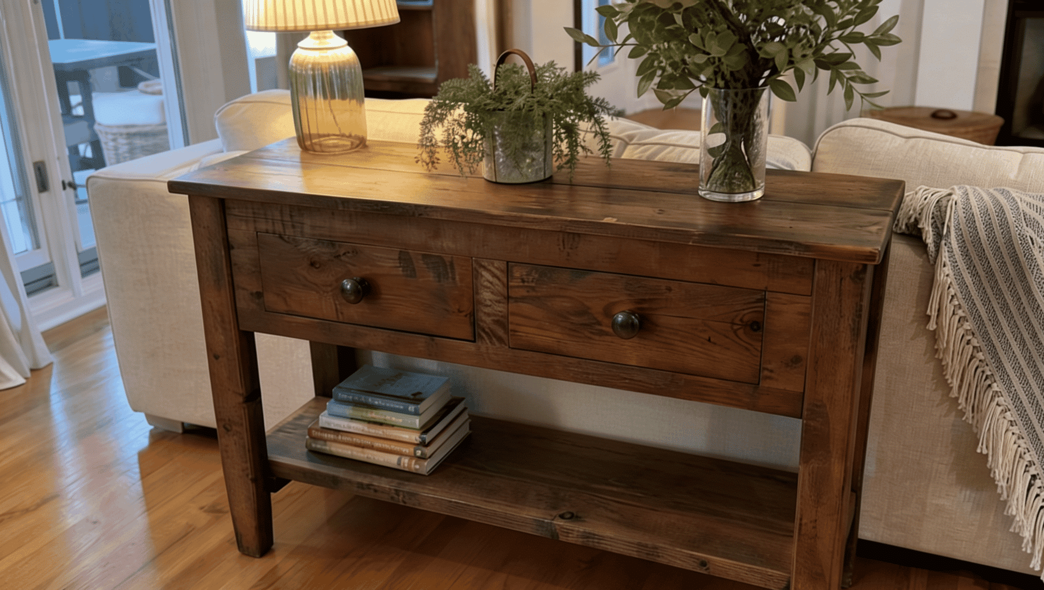 restored wooden furniture adding character to a room through a budget friendly renovation update