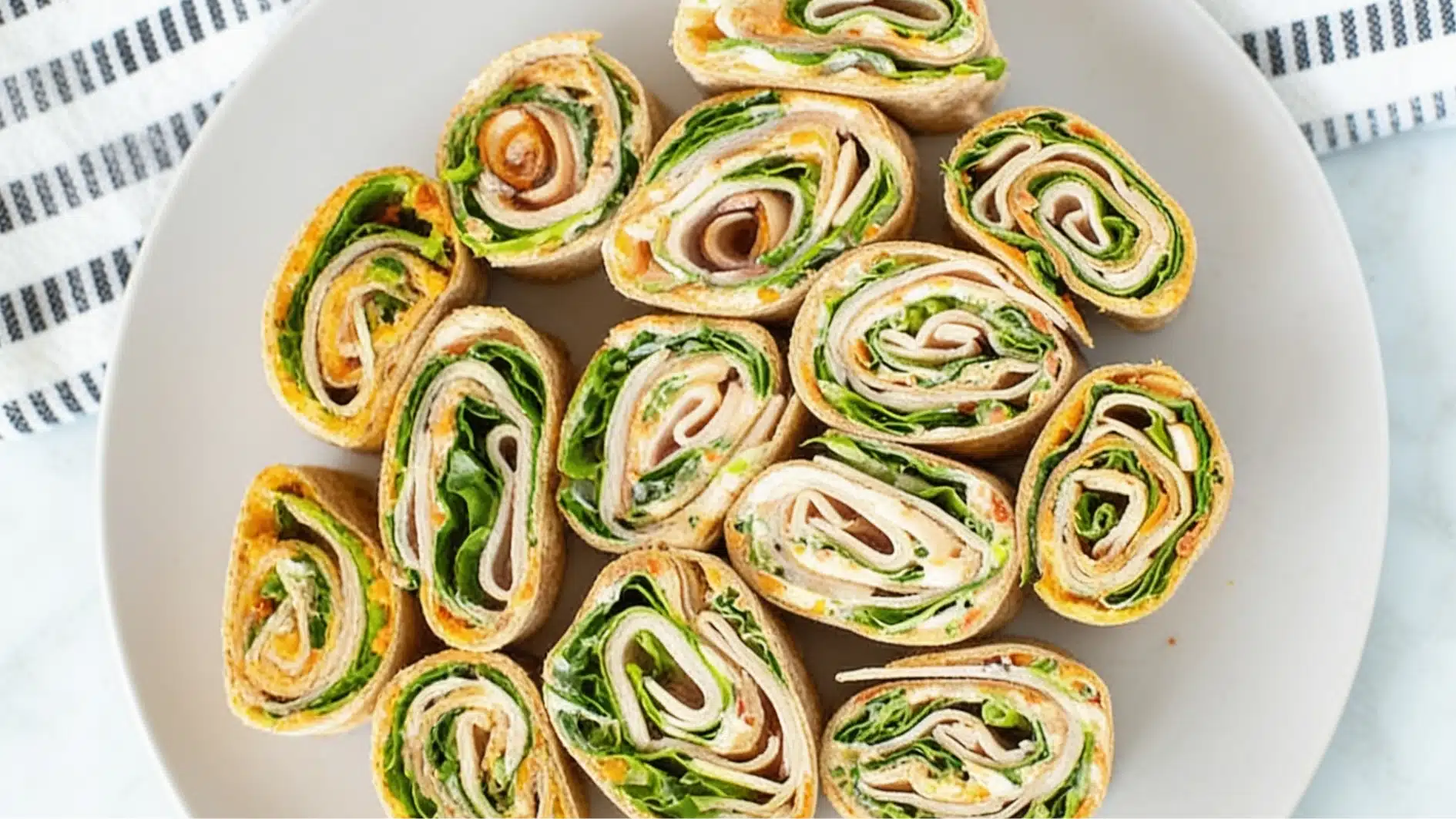 sliced turkey and cheese rolled up snack