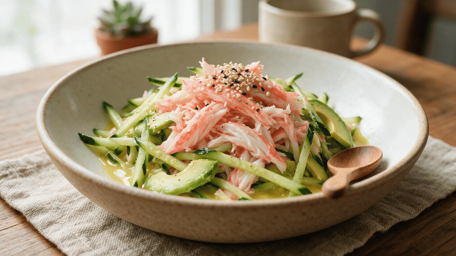 Crab salad with avacado