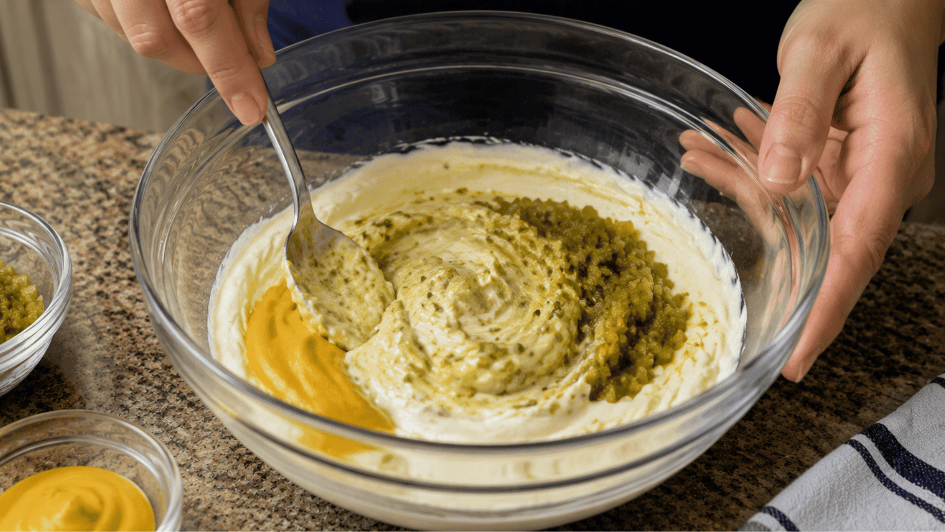 sweet pickle relish and mustard mixed into mayonnaise for big mac sauce recipe